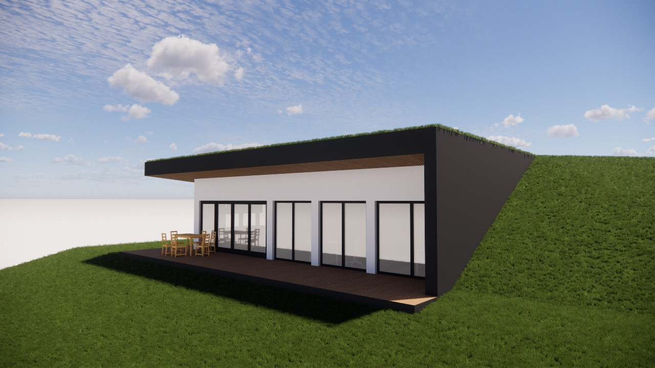 Construire Casă Garaj Semi-Îngropat - Image 1